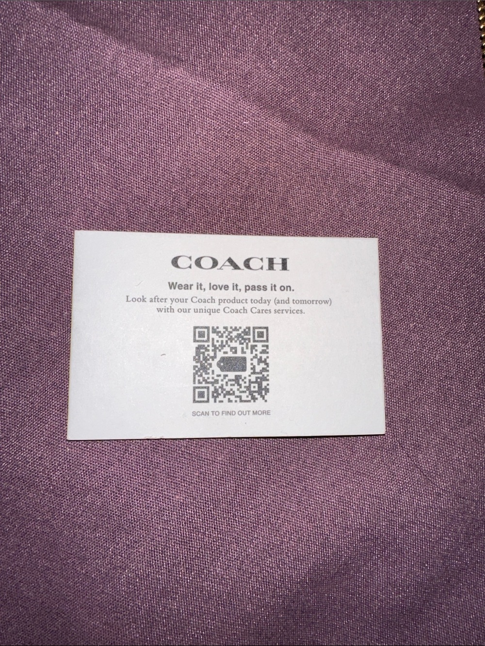 Coach Brown Signature Wristlet with Red Stripe - Picture 4 of 7